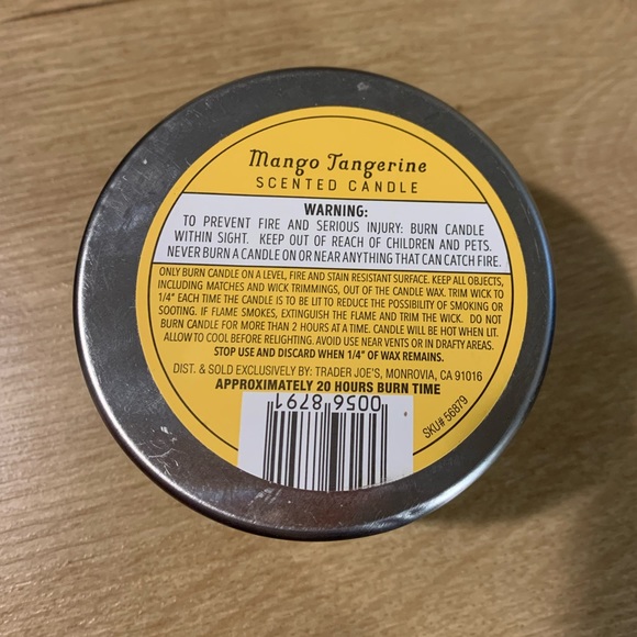 Brand new Trader Joe’s Mango Tangerine Candle - Picture 4 of 4